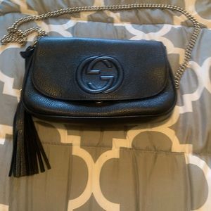 Used Black Gucci Soho Chain Crossbody